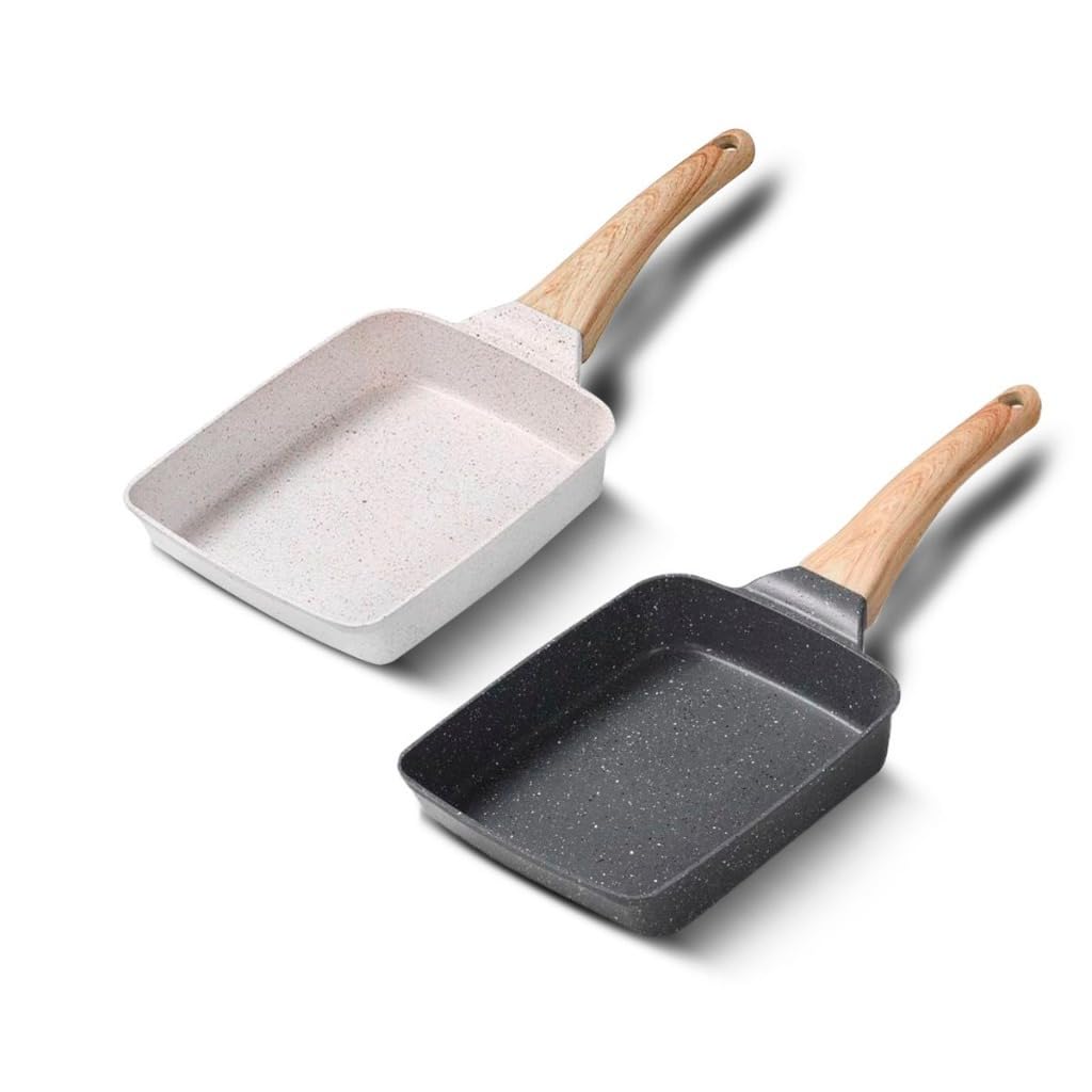 Frigideira Antiaderente Japonesa, 15 x 15 cm, Compatível com Fogão a Gás e Indução,