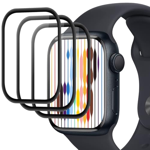 Joeyu (3 pezzi) Pellicole Protettive per Apple watch Series 6/5/4/SE/SE2/SE3 44mm, vetrino, Durezza 9H, Anti-Frankmentazione, Senza Bolle, Anti-Graffio, pellicole