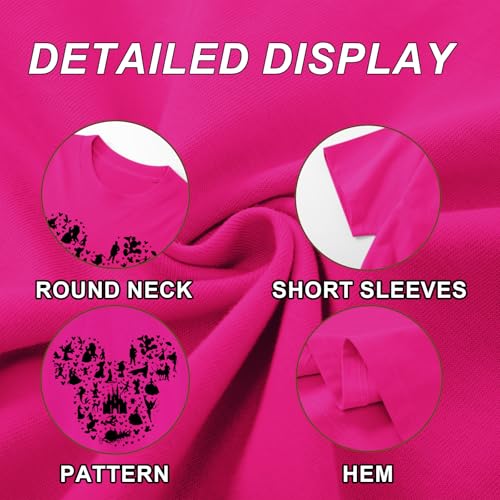 Image of Magic Kingdom Shirts for Girls Magical Castle Fairy Graphic Cute T Shirt Kids Holiday Family Vacation Trip Tee Tops