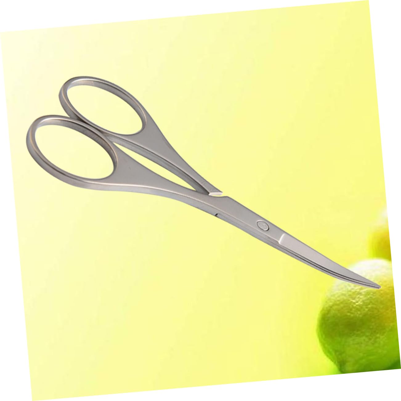 Didiseaon 1pc Safety Stainless Steel Small Pointy Round Eyebrow Scissors for Nose Hair Trimming