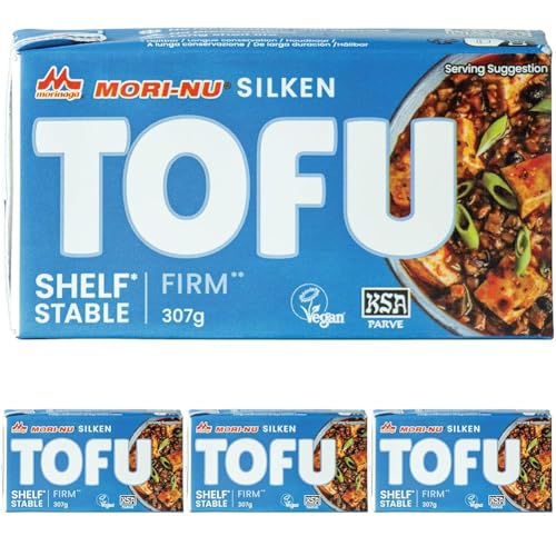 MORI-NU Tofu firme elaborado a partir de soja - 1 x 307 g (Paquete de 4)
