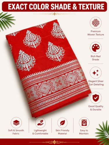 Image of Women's Glory Banarasi Satin Silk With Embroidered Design.