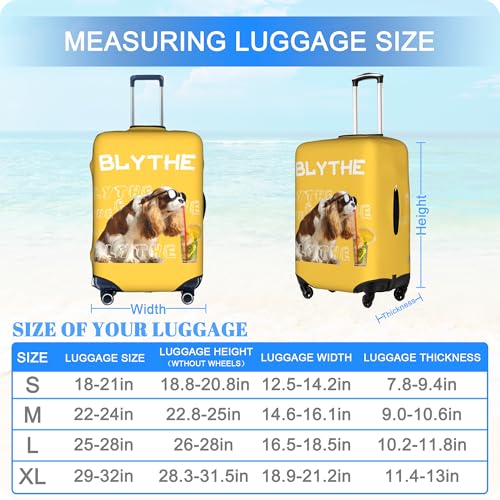 Custom Luggage Cover Personalized Suitcase Cover Add Your Name Photo Text Logo Double Sided Design Customized Elastic Protector Washable luggage cover protector for Travel（S-XL (White, S)4
