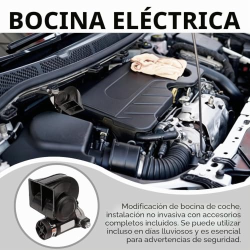 Kit de bocina para camión 12 V y 150 dB de aire comprimido con cables e interruptor universal 6