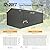 Domi 12x20FT Heavy Duty Outdoor Metal Garage Shed & Carport – Extra Large Lockable Double Door Storage Shelter for Cars, Trucks, Motorcycles, Lawn Equipment (Dark Grey)