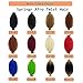 3 Packs Marley Twist Braiding Hair, 12 Inch Pre-Separated Springy Afro Twist Hair Kinky Twist Crochet Hair Braids for Distressed Soft Locs Spring Twist Hair for Women (12 Inch (Pack of 3), 1B)