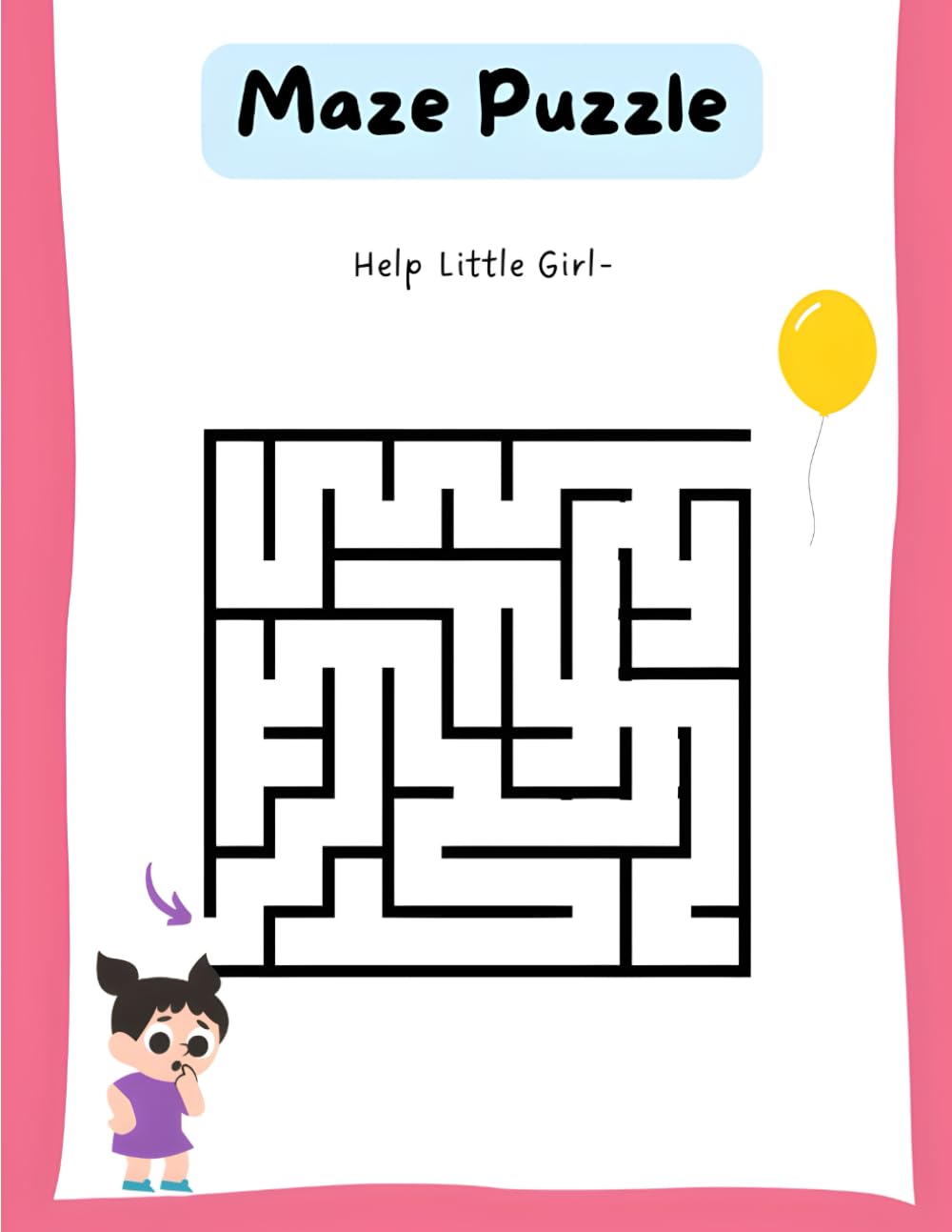 Fun & Easy Mazes for Kids – Volume 1: Easy Maze Puzzles for Ages 3–5 to Build Focus, Confidence & Problem-Solving Skills