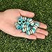 KAKASEA 10 Pcs Golf Ferrules,Golfing Club Ferrules Colorful Golfing Iron Ferrules Fit 0.35Inch Tapered Steel Shafts