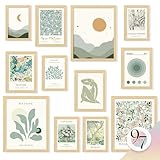 97 Decor Sage Green Wall Art Prints - Sage Green Pictures Wall Decor For Teen Girls Bedroom, Abstract Boho Posters For Room Aesthetic, Matisse Prints Gallery Wall Art For Dorm Decorations (unframed)