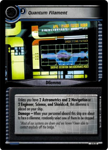STAR TREK CCG 2E CTA CALL TO ARMS QUANTUM FILAMENT 3R22
