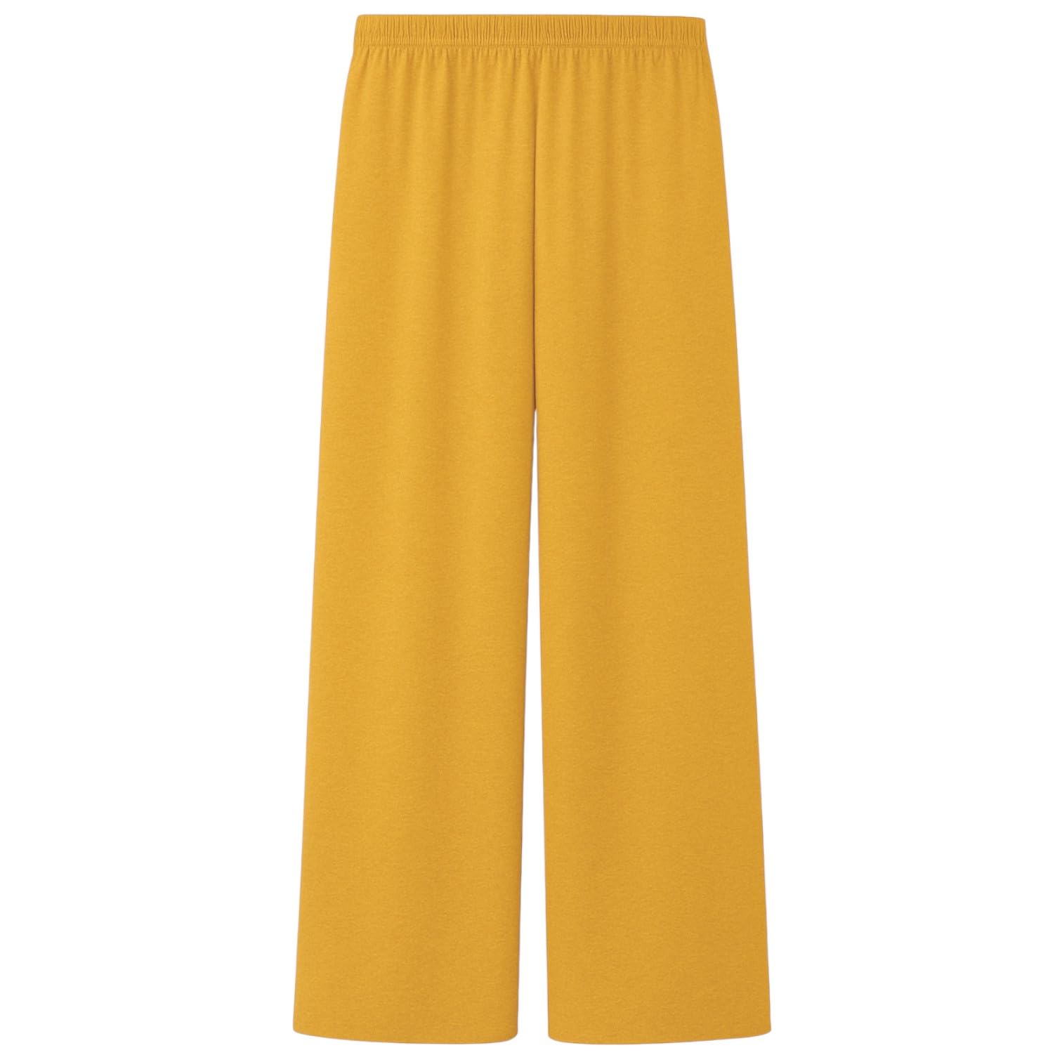 SXME MIGHT SAY Women’s Palazzo Trousers – Wide Leg Crepe Culottes – Elasticated Waist – Flared Smart Casual Pants (UK, Numeric, 8, 26, Regular, Regular, 3XL | 24-26, Mustard)