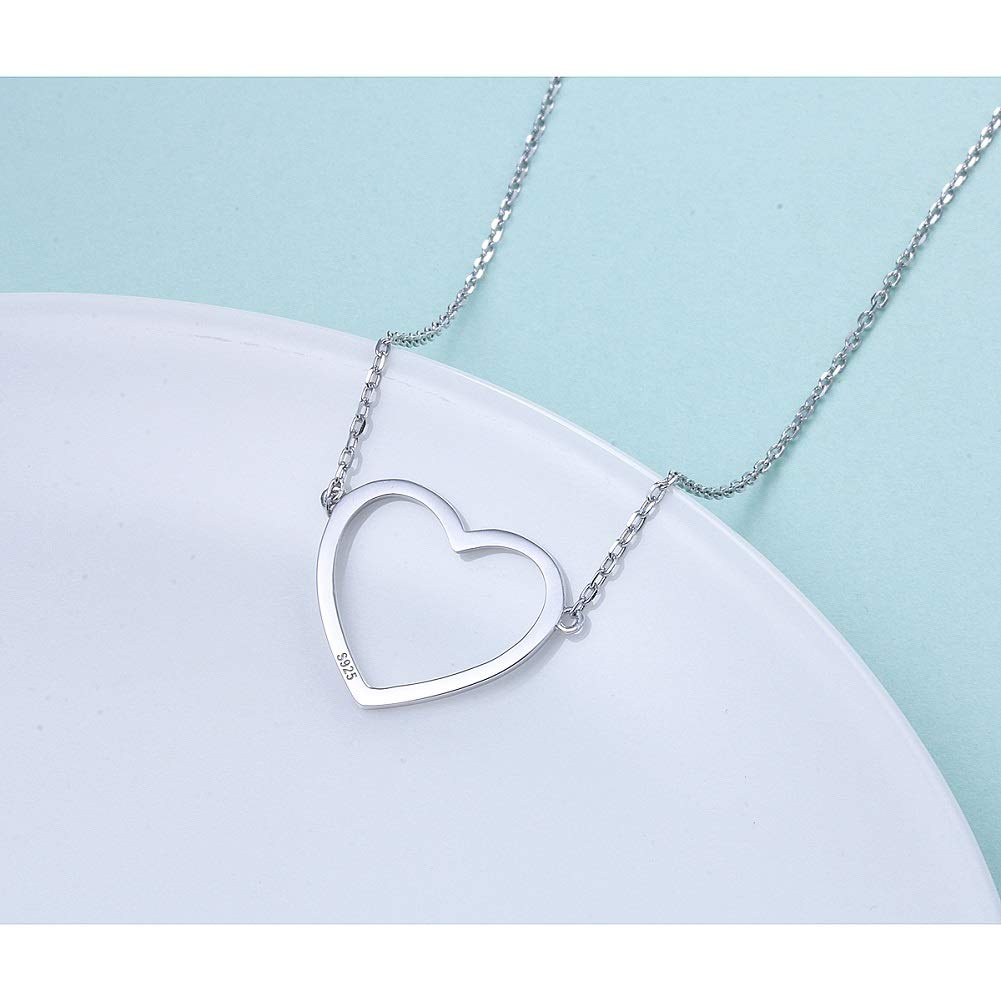 Gargantilla de plata de ley S925 con cadena de cordón ajustable de 33 cm + 7,6 cm en caja de regalo
