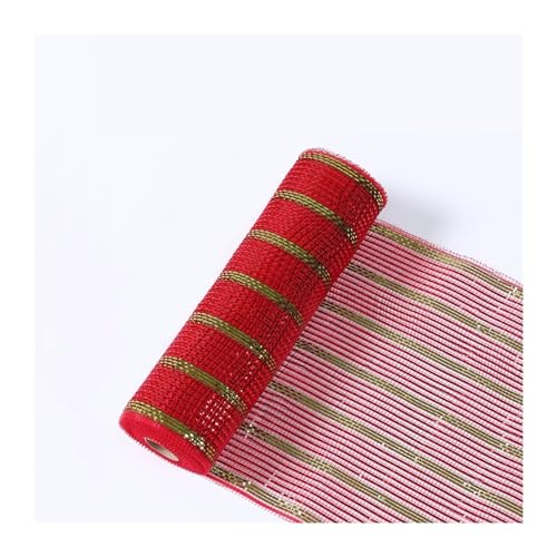 Cintas NavideñAs 9M Navidad Rojo Rayas Verdes Malla Natal Noel árbol Cuadros Tul Adornos navideños for el hogar Año Nuevo 26mm Lazos arbol Navidad(Deep Blue)