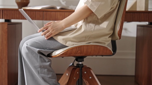 【新品】LATAM　チェア Amazon.com: HULALA HOME Faux Leather Home Office Chair with Solid