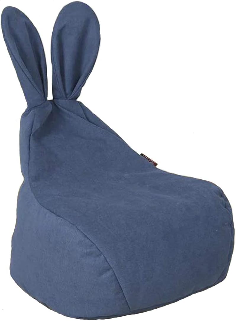 Kids Sofa Chair Bunny Rabbit Bean Bag Comfortable Cushion Mini Chair Birthday Gifts for Toddlers Child Baby Infant (Blue)