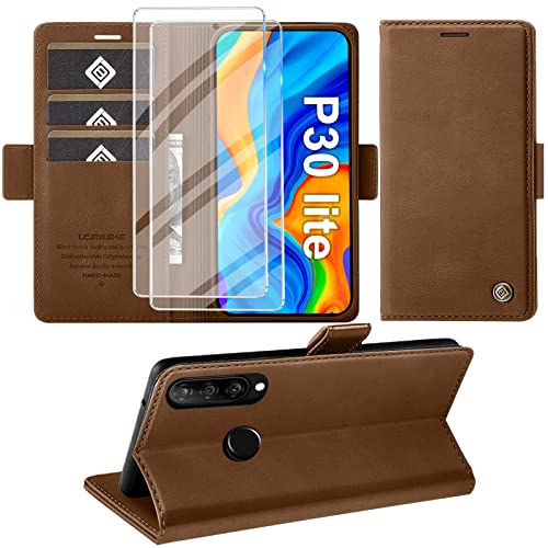 Giyer Mobile Phone Case for Huawei P30 Lite, Protective Case P30 Lite, Premium Leather Wallet Case, Stand Function, Card Slot