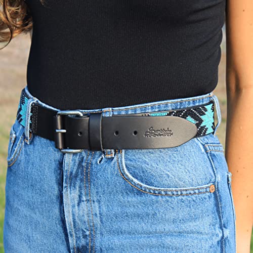 Handmade & Luxury Saint Barth Women's Leather Hand stitched Belt - Versatile & Durable Belts for any Occasion4