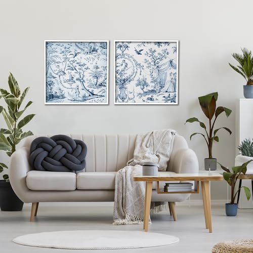 Toiles encadrées de qualité paysage complexe Stupell 61 x 61 cm chic