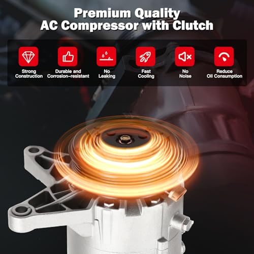 Image of cciyu Air Conditioning Compressor Fit for Chevrolet Impala 3.5L 3.9L