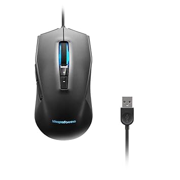 (Renewed) Lenovo Ideapad M100 RGB Gaming Mouse | Ergonomic, ambidextrous| Micro switches with 10M clicks lifecycle|On-The-Fly DPI Upto 3200 DPI| 7 Button|7 Colors in Cycle LED