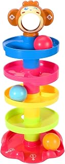 SOKA Drop and Go Ball Ramp 5 Layer Swirling Tower Baby Toy Early Educational Development Toys Sensory Game Activity Puzzle Stacking Play Gifts for Baby Girls Boys Toddlers Kids Children 18 Months+