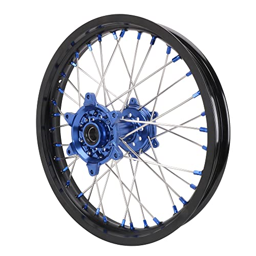Dirt Bike Rear Wheel Rim 2.15" X 18" 36 Spoke Motorcycle Rims Blue Hub For Yz250F Yz450F 2014 2015 2016 2017 2018 2019 2020 2021 Supermoto #TOP4