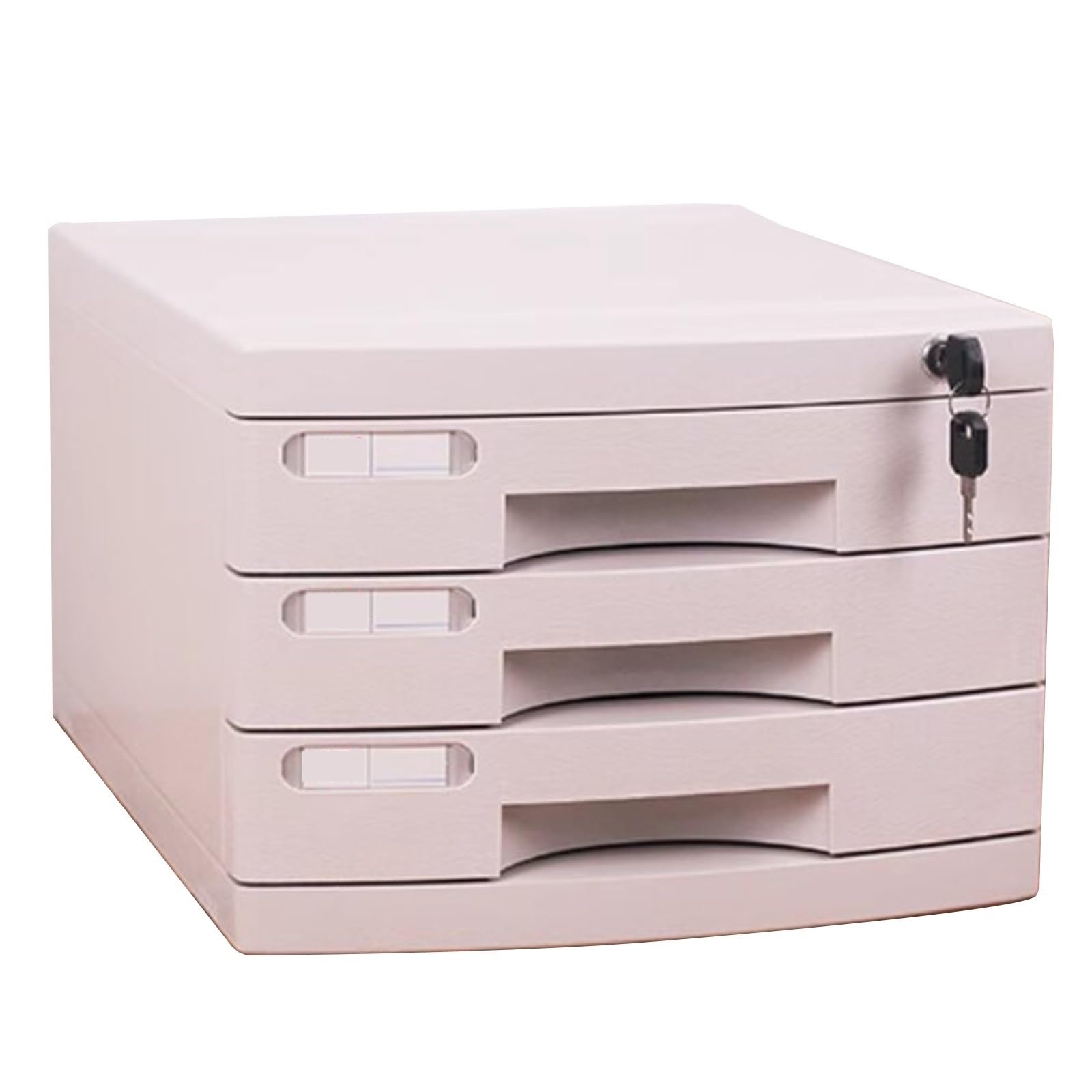 Scatola Portadocumenti In Plastica Per A4 - Organizzatore Per Cassetti Da Scrivania Con Serratura, Archivio Per Ufficio Aziendale Per La Gestione Di Documenti Cartacei E Lettere(3-layers)