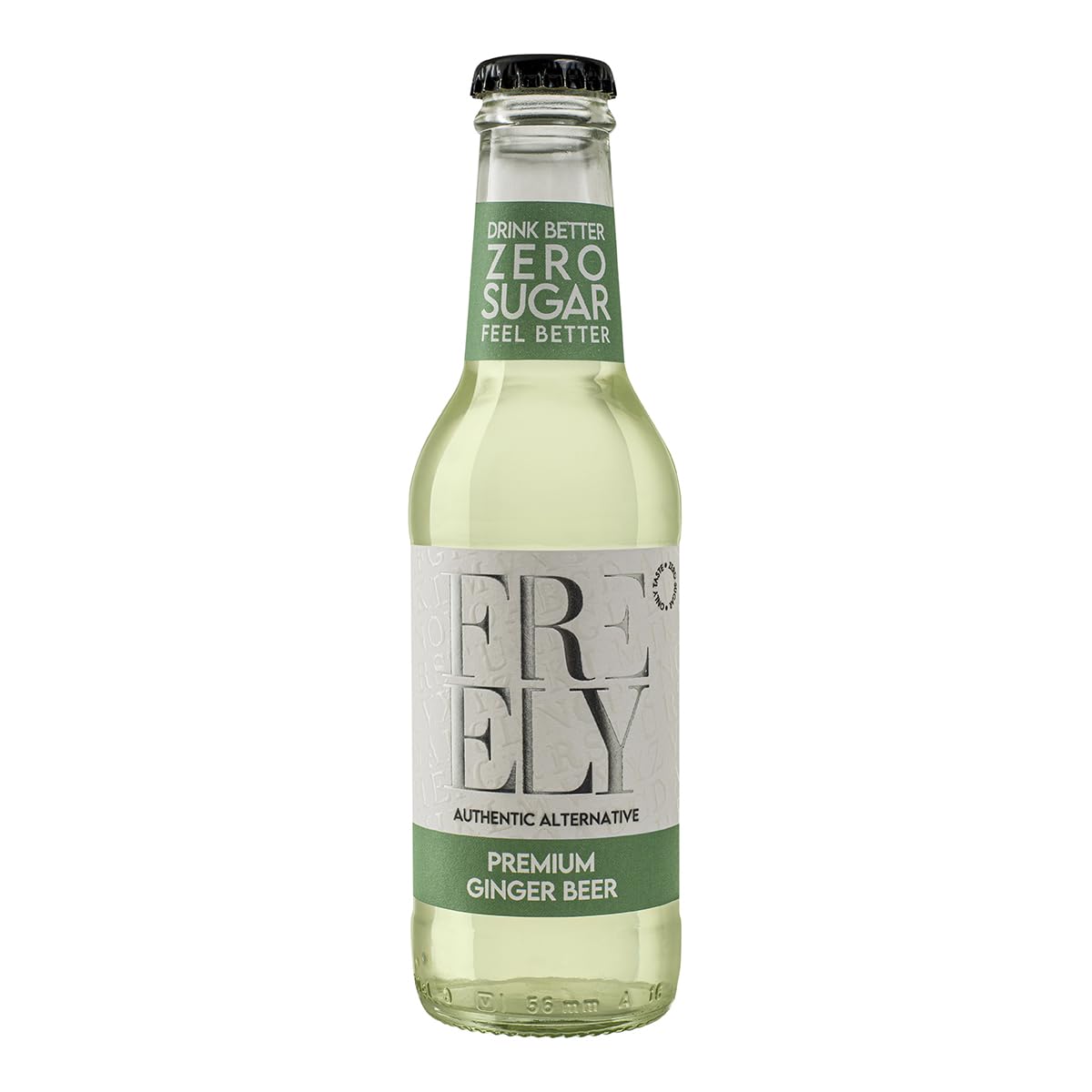 Freely Ginger Beer Analcolica Senza Zucchero – Bevanda Gassata allo Zenzero per Moscow Mule e Cocktail | 24 x 200 ml