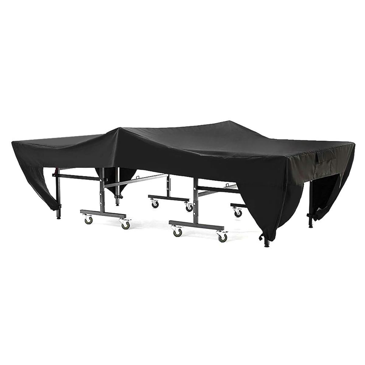Housse de Protection pour Table de ping-Pong, imperméable, pour Table de ping-Pong d'extérieur, Anti-poussière, Noire, 280 x 153 x 73 cm