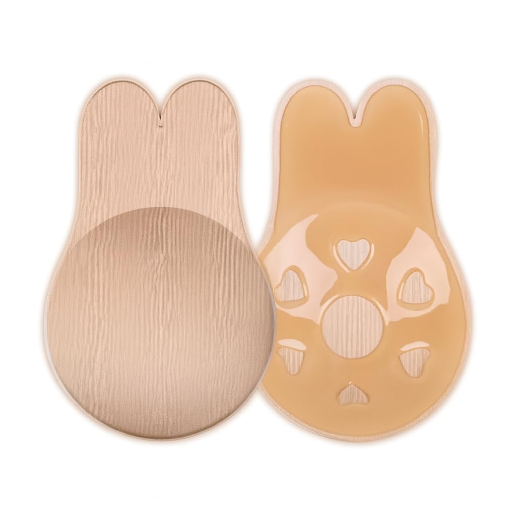 Reusable Nipple Covers Comfortable Invisible Adhesive Silicone Pasties for Women | Boob Lift Cups and Tapes for Breast Push-Up/Lift