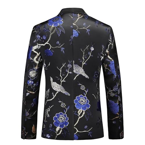 Men's Floral Tuxedo Suit Jackets Button Slim Fit Casual Sport Coats Stylish Wedding Banquet Tuxedo Jackets2
