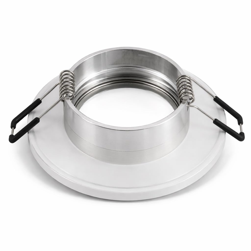 Rolux LED Einbaustrahler 6er Set – 12V, 3W, Warmweiß (250 lm) – IP44 Feuchtraum geeignet – Inkl. Trafo, AMP Kabel (120 cm) & 6-fach Verteiler – Ideal für Bad, Küche, Dusche & Außenbereich – Weiß
