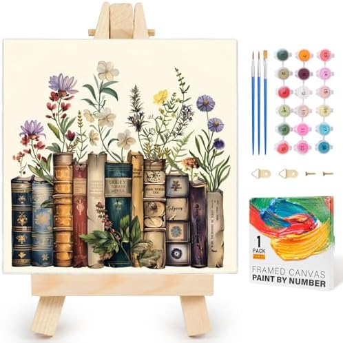 Yezavesu Framed Paint by Numbers Kit for Adults Beginner & Kids A...