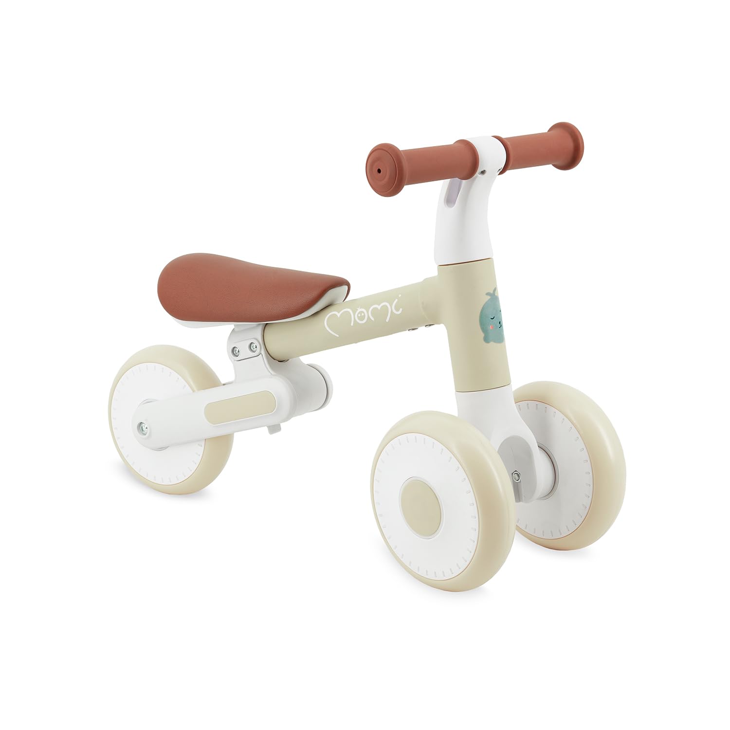 Momi Kinderlaufrad DEX für Mädchen und Jungen im Alter von 1 bis 3 Jahren, klappbarer Rahmen, höhenverstellbarer Sattel, pannensichere Kunststoffräder, wiegt nur 2 kg