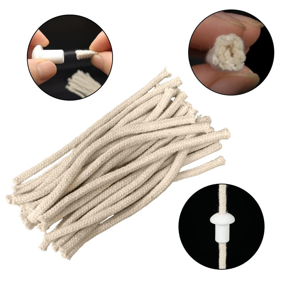Accessoires Pour Lampe à Pétrole – Brûleur De Remplacement + Mèche – Métal/Corde