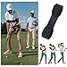 MXFIV Grip Trainer & Swing Corrector Combo - Eliminates Chicken Wing, Fixes Hand Positioning & Swing Mechanics for Right/Left Handed Golfers (Black)