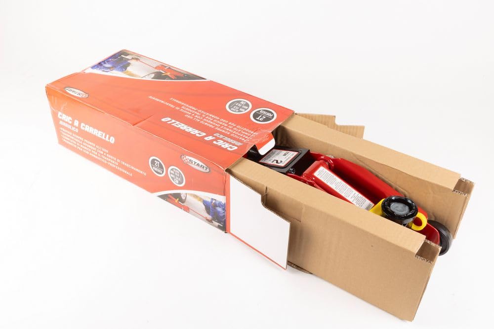Start Crick a Carrello 2T Omologato CE - Alzata da 135 mm a 330 mm | Robusto, Compatto e Sicuro