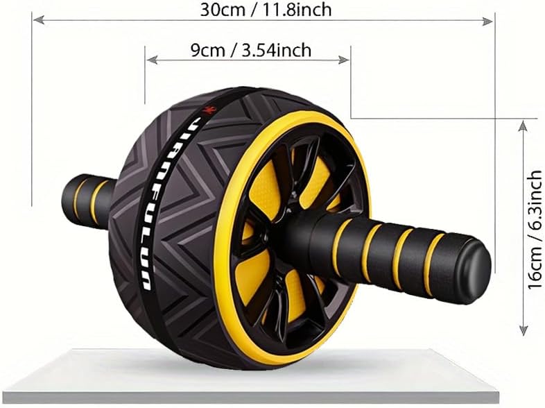 Miniatura 2 de Ab Roller Wheel - Core & Chest Muscle Training Wheel, Abs Workout Equipment, Fitness Equipment for Home Gym, Wider Ab Machine with Knee Pad
