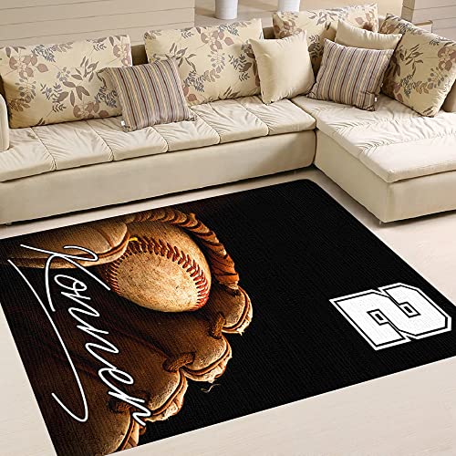 Tapete Decorativo Rectangular 2x3 Pies Baseball miniatura 4