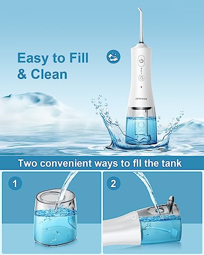 image for Operan Water Flossers for Teeth Cleaning Upgraded 300ml Cordless Water