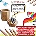 Stockmar Dual Pencil Sharpener FSC Lime Wood for Thin and Thick Pencils - Triangular and Hexagonal Shape - Colour Giants Stockmar, Waldorf Art Supplies, Made in Germany