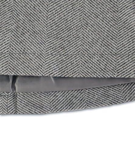 Womens Herringbone Open Front Business Jacket Dressy Casual Notched Tweed Blazers Fall Office Wear Coats Outwear with Pockets3