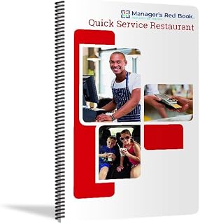 The Manager's Red Book - Quick Service restaurant management communication logbook 8.5"x11" monthly, 120 pages, 2 daily pages (F2118) (December 2025)