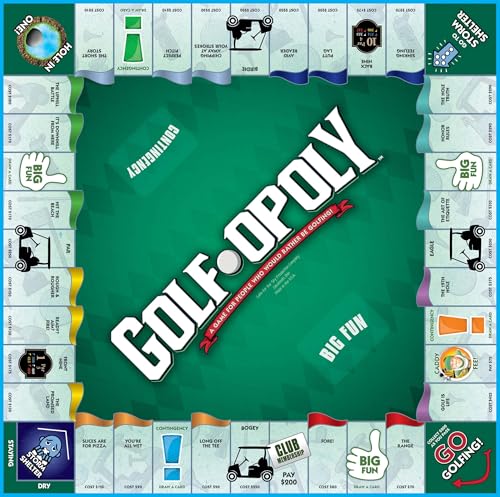 Golf-Opoly juego de mesa edición estándar miniatura 3