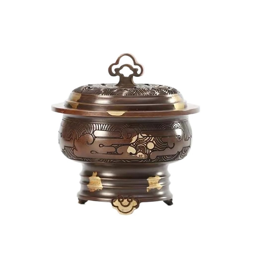 Incense Holder Base Metal Antique Incense Burner Household Sandalwood Line Indoor