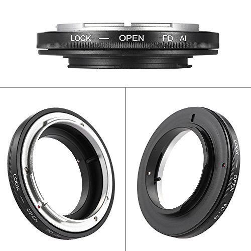 mingzhe Montagem de lente de anel adaptador FD-AI para lente Canon FD para caber em lentes de montag
