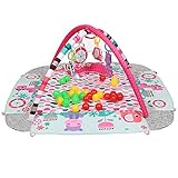 🎅【 JOUETS DOUBLE FACE AVEC SON】: Lorsqu'ils sont pressés, les jouets font divers bruits, ce qui encourage le bébé à les atteindre. L'imprimé de chaque côté a une couleur différente. L'ensemble comprend également un oreiller spécial pour s'allonger sur le ventre