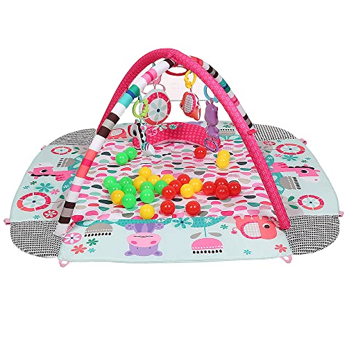 Gimnasio Bebé,Manta Juegos Bebe, Manta Actividades Bebé,Alfombra Sensorial para Bebés, Regalos para Niños y Niñas de 1 a 6-12-24 Meses
