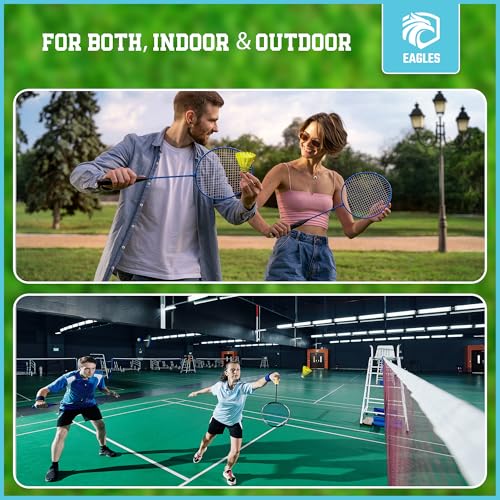 Image of EAGLES Badminton Birdies - Nylon Bedminton Shuttlecocks for Softball /Baseball Batting Training - Highly Stable & Durable 24 Pack, 12 Pack or 6 Pack Shuttle Balls