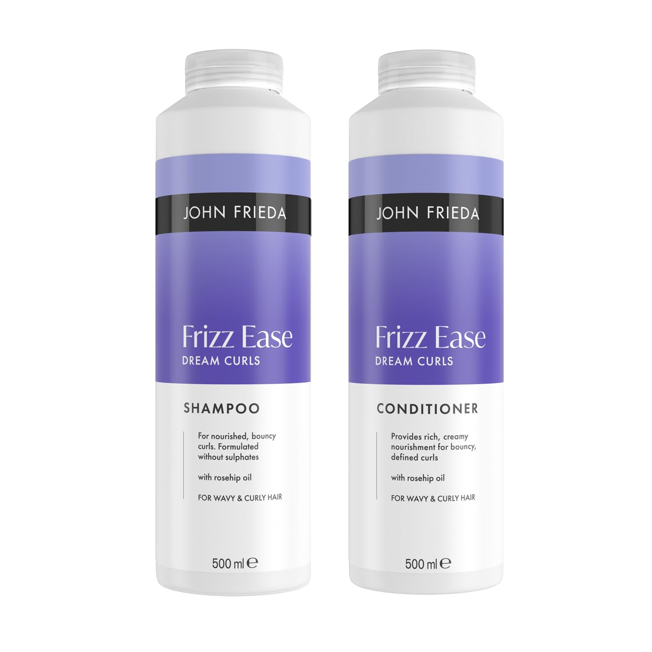 John Frieda Dream Curls Shampoo & Conditioner 500ml x2